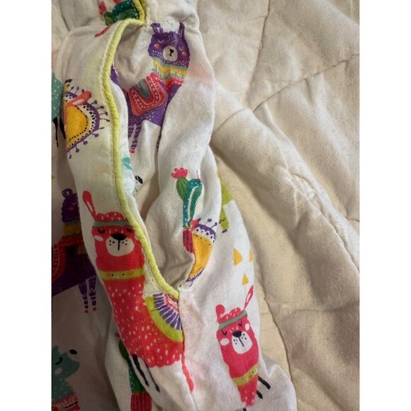 Womens Mahogany Llama Print Drawstring Pajama Set S & llama Plush Cotton lounge - Picture 10 of 10